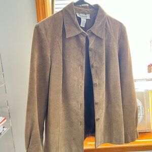 Alfani Brown Leather Jacket